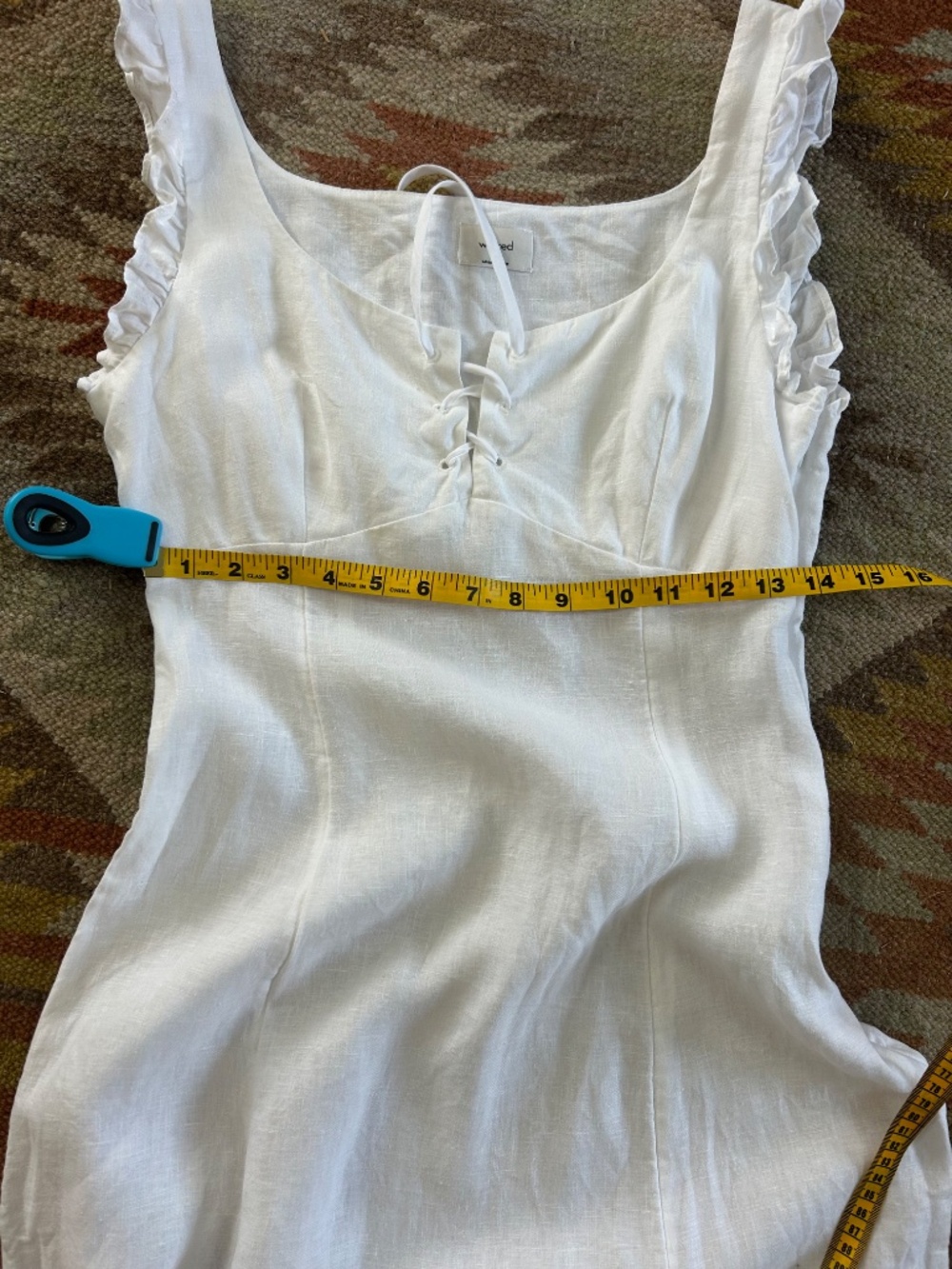 aritzia wilfred white linen dress size small - Picture 9 of 10